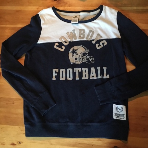 PINK Victoria's Secret Sweaters - ‼️SOLD‼️ Victoria Secret Pink Dallas Cowboys Crew